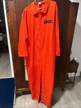 Orange 'DOC' Adult One-Piece Jumpsuit